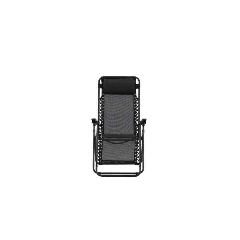 ebuy24 Melker Sonnenliege Schwarz von ebuy24