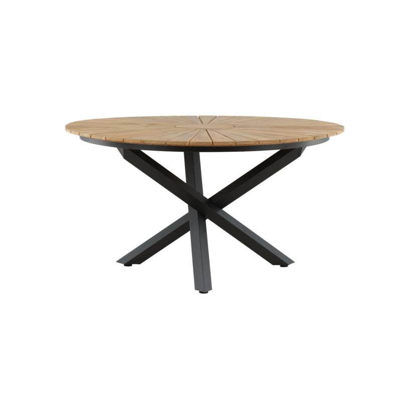 ebuy24 Mexico Esstisch Ø140 cm Schwarz Natur von ebuy24