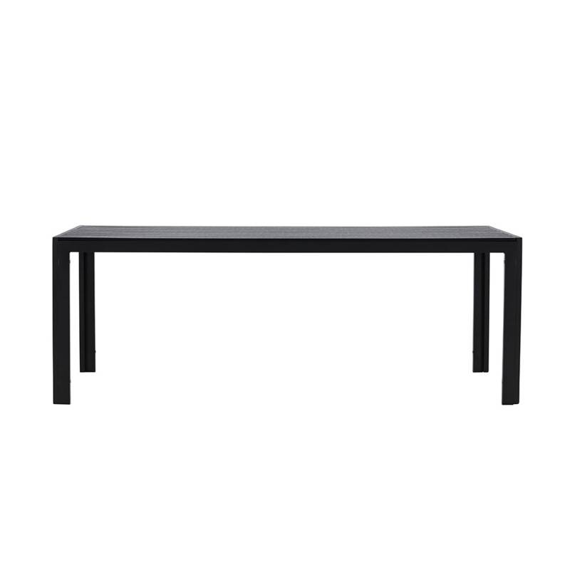 ebuy24 Mirko Gartentisch Schwarz 205x90 von ebuy24