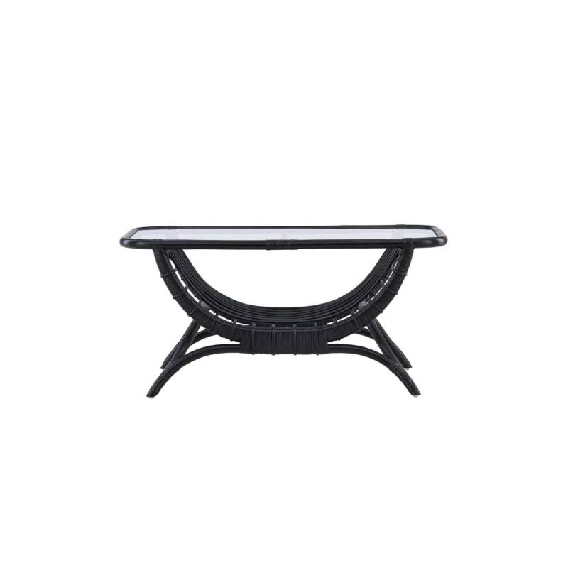 ebuy24 Moana Gartentisch Beistelltisch 60x96cm Schwarz von ebuy24
