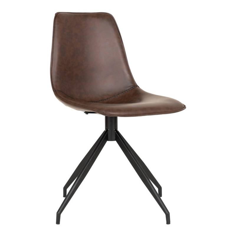 ebuy24 Monaco Esszimmerstuhl PU Kunstleder Braun von ebuy24
