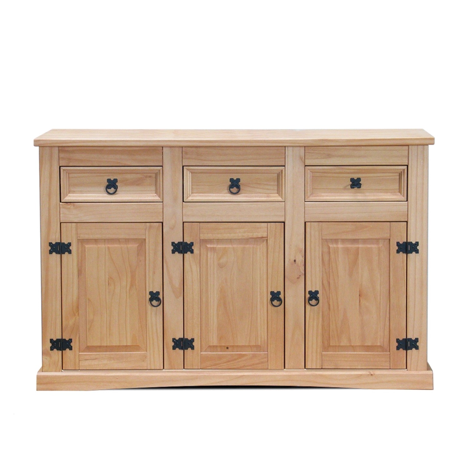 ebuy24 New Mexico Sideboard mit 3 Schubladen und 3 Türen Gelaugt Wachs ebuy24 New Mexico Sideboard mit 3 Schubladen und 3 Türen Gelaugt Wachs von ebuy24