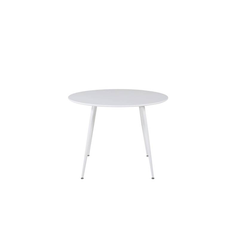 ebuy24 Plaza Esstisch Ø100cm Weiß von ebuy24