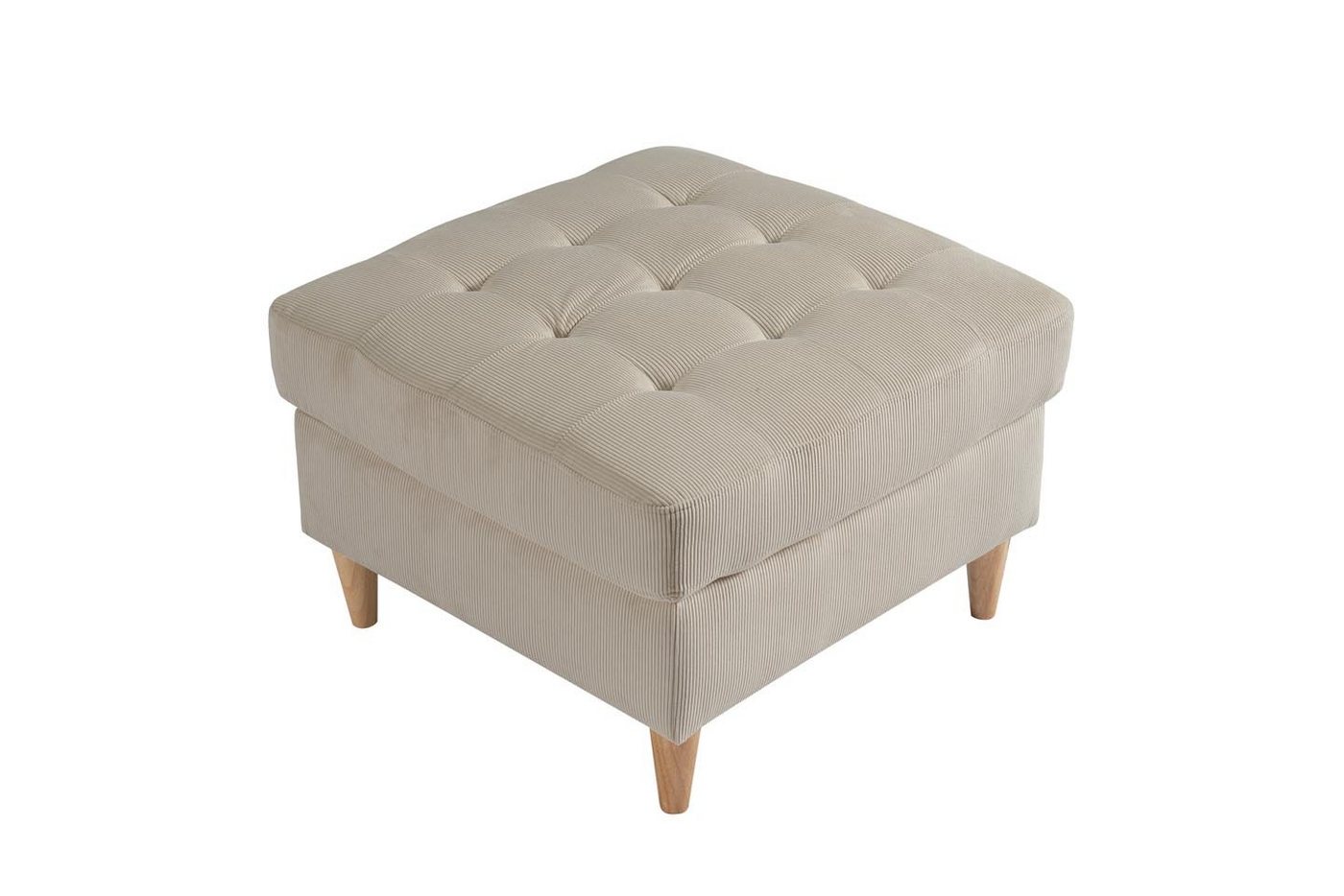 ebuy24 Pouf Marino Pouf Samt sandfarben. von ebuy24