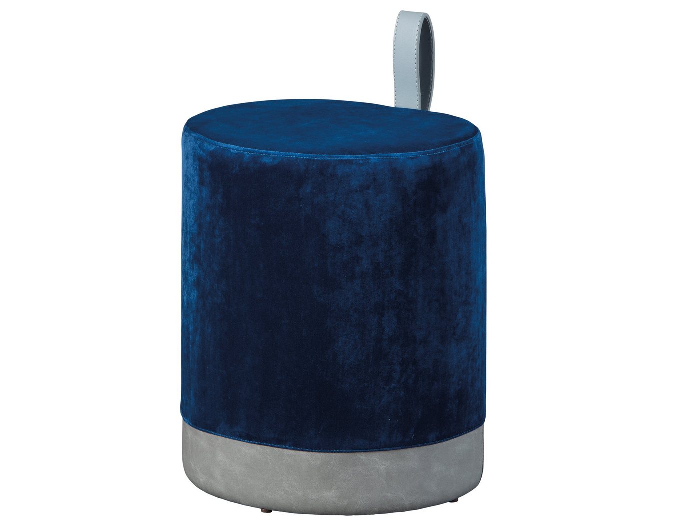 ebuy24 Pouf Osana Fusshocker, Hocker blau und grau. von ebuy24