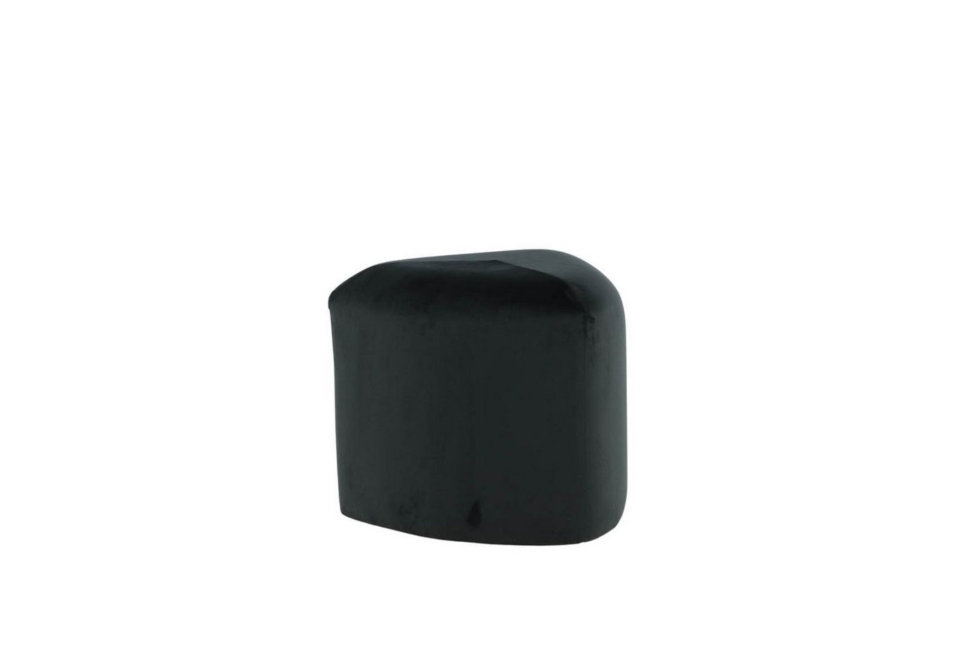 ebuy24 Pouf Peg Pouf, Hocker Ø46cm Velour schwarz. (1-St) von ebuy24