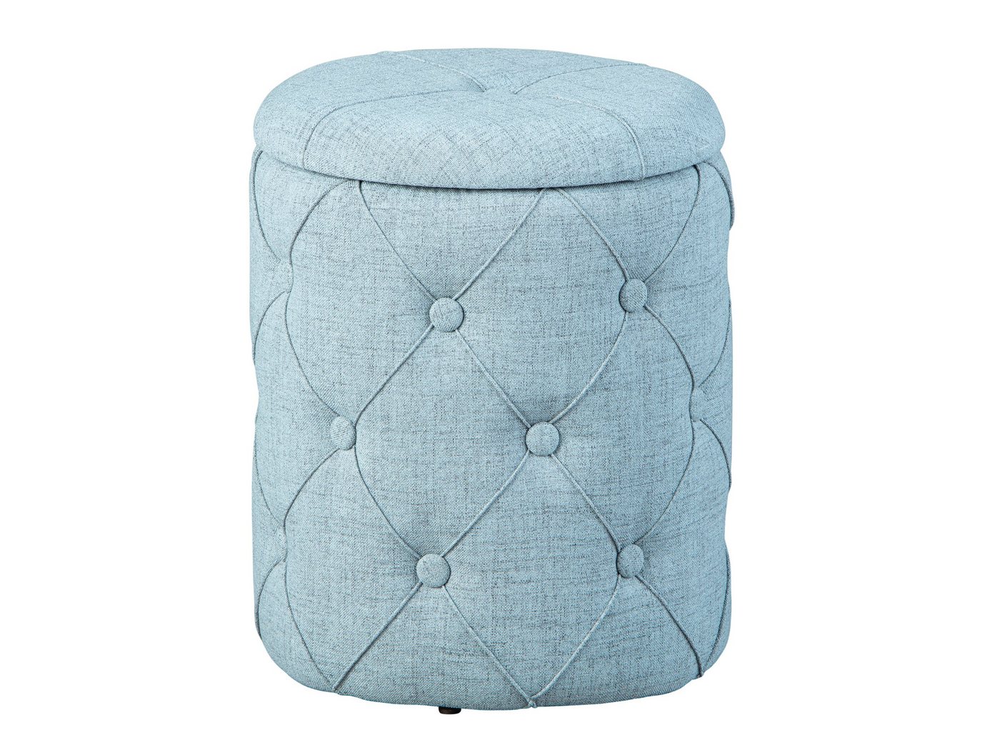 ebuy24 Pouf Ymas Fusshocker, Hocker mit Aufbewahrung grau. von ebuy24