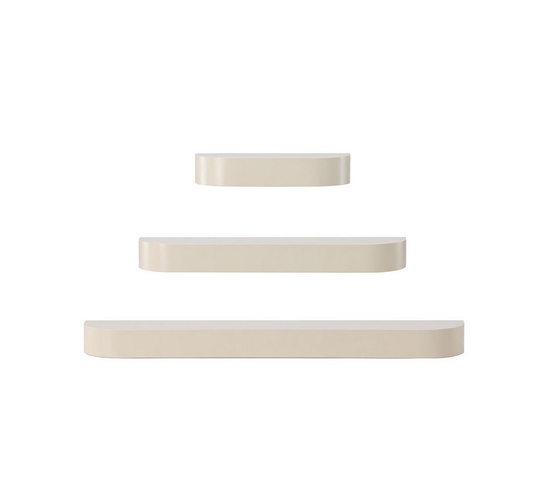 ebuy24 Regal Glow Wandregal-Set mit 3 beige., 3-tlg. ebuy24 Regal Glow Wandregal-Set mit 3 beige., 3-tlg. von ebuy24