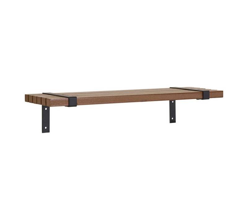 ebuy24 Regal Luxor Wandregal Natur, schwarz. von ebuy24
