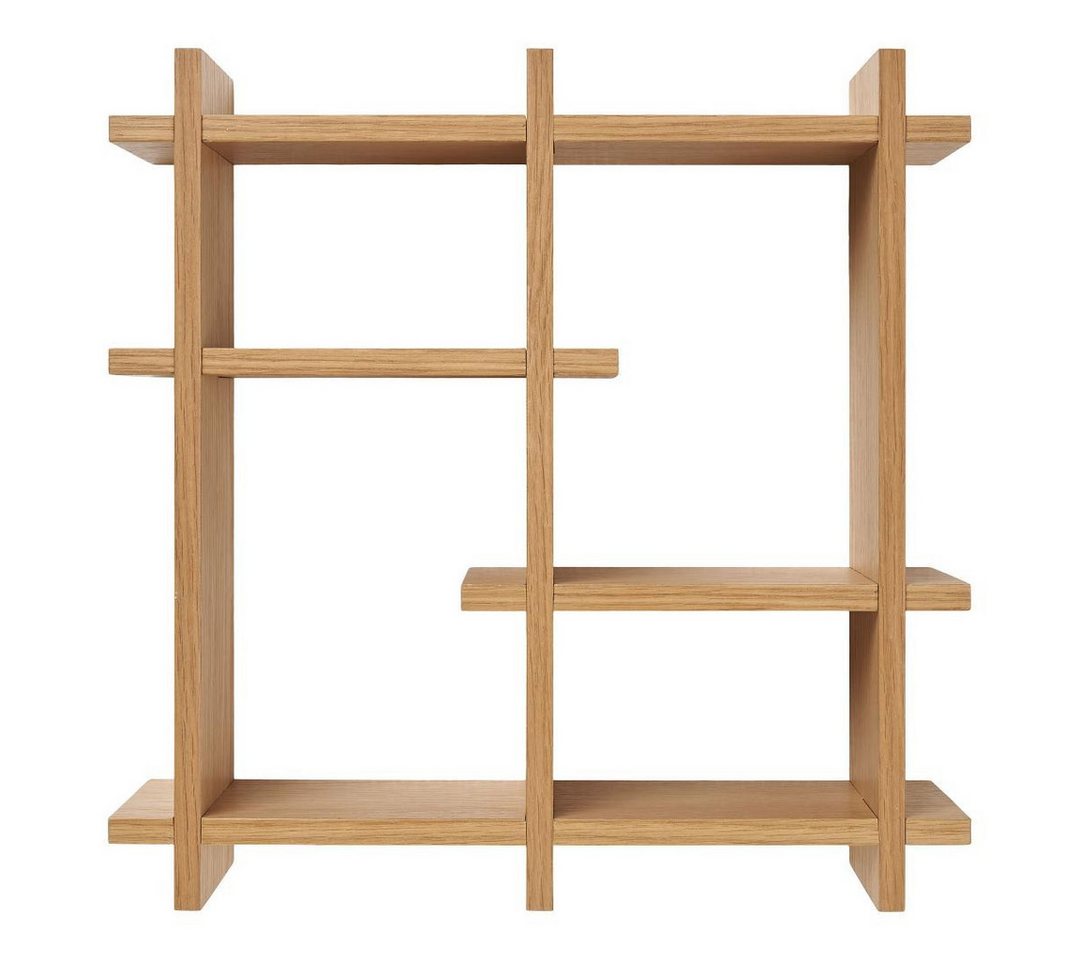 ebuy24 Regal Oline Wandregal 6 Ebenen Echtholzfurnier. von ebuy24