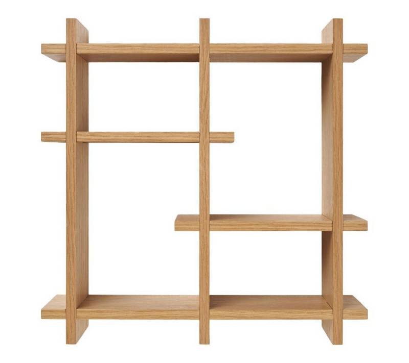 ebuy24 Regal Oline Wandregal 6 Ebenen Echtholzfurnier. von ebuy24