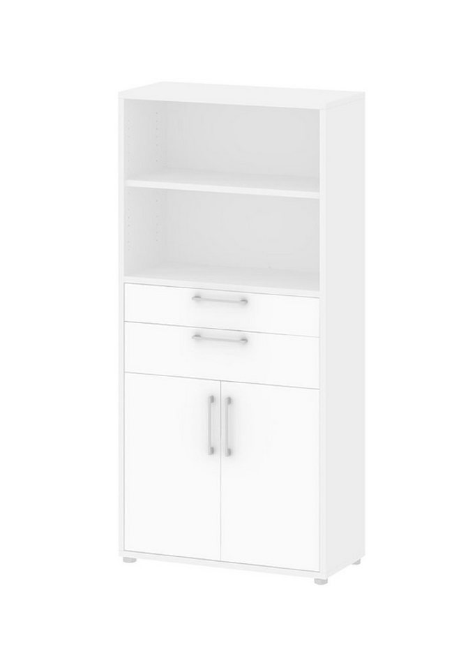 ebuy24 Regal Prisme Büro Aufbewahrung 2 Türen, 2 Schubladen und ebuy24 Regal Prisme Büro Aufbewahrung 2 Türen, 2 Schubladen und von ebuy24
