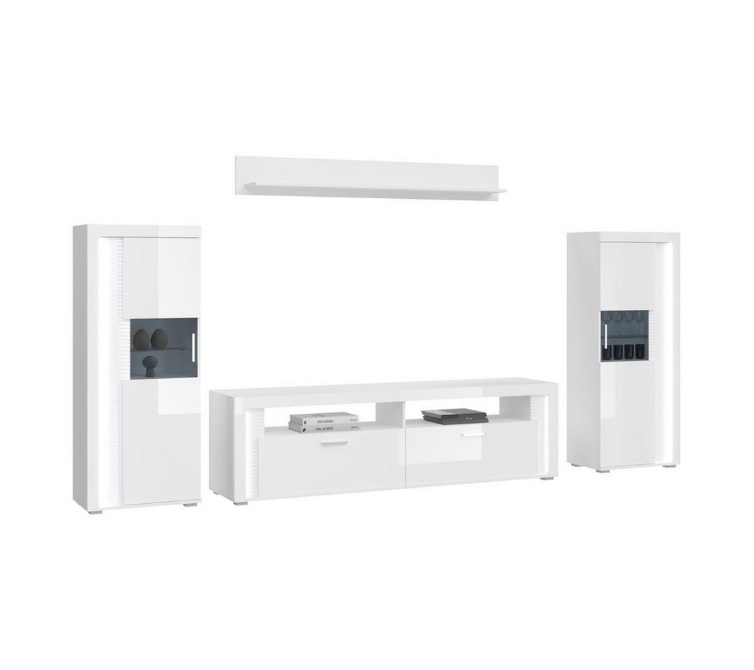 ebuy24 Regal Skylight Regal System 4 Teile mit Licht Hochglanz ebuy24 Regal Skylight Regal System 4 Teile mit Licht Hochglanz von ebuy24