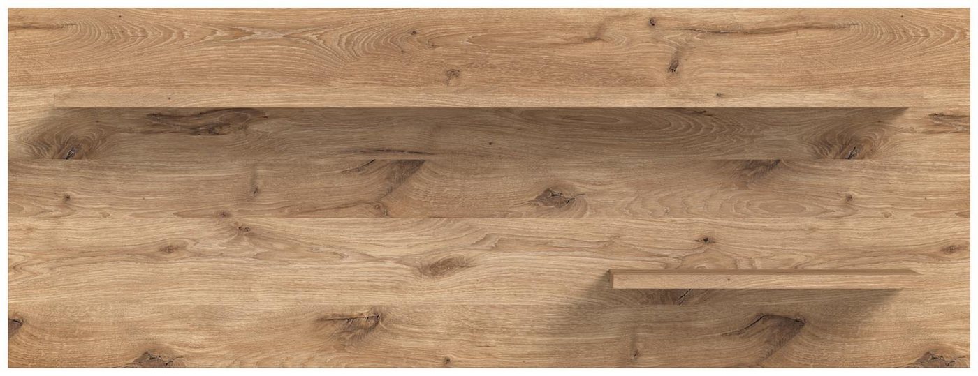 ebuy24 Regal Woody Regal Wandregal Eiche dekor,schwarz. von ebuy24