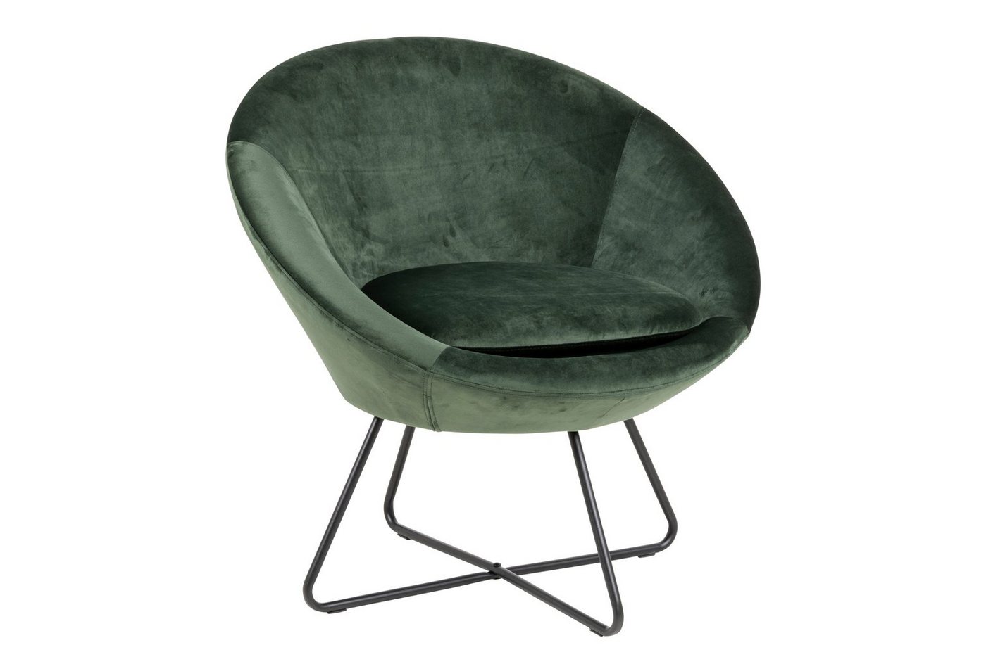 ebuy24 Relaxsessel Cenna Sessel tannengrün, Metall schwarz. (1-St) von ebuy24