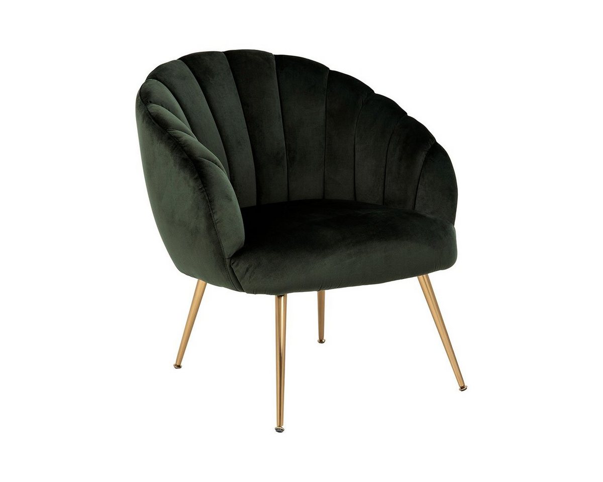ebuy24 Relaxsessel Daniella Sessel Lounge-Sessel grün, messingfarben. (1-St) von ebuy24