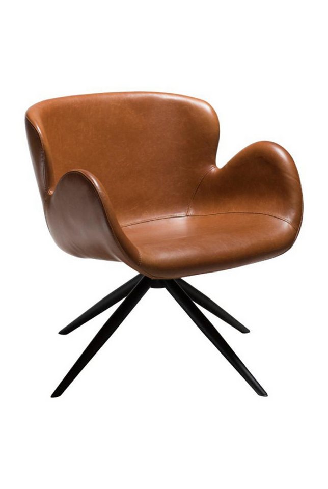 ebuy24 Relaxsessel Gaia Sessel mit Armlehnen PU-Kunstleder hellbraun. von ebuy24