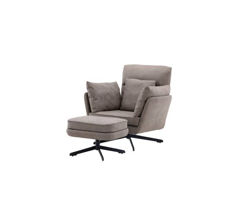 ebuy24 Relaxsessel Madrid Sessel grau. von ebuy24