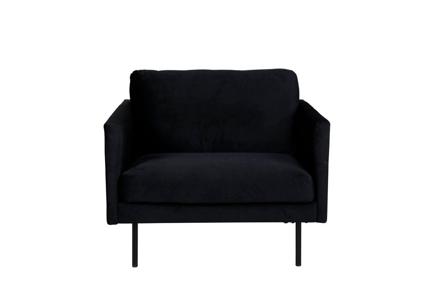 ebuy24 Relaxsessel Zoom Sessel velour schwarz. (1-St) von ebuy24