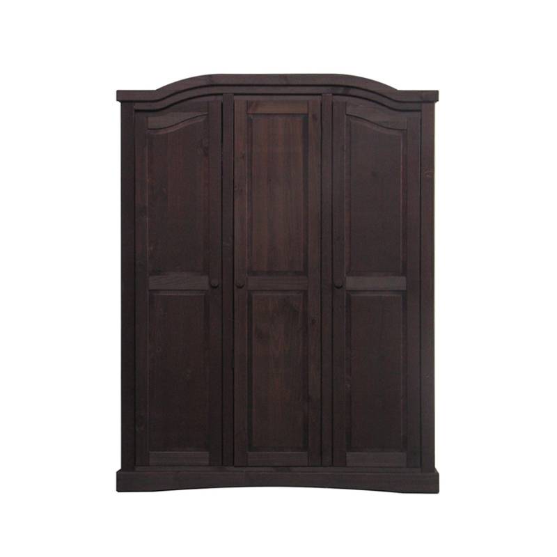 ebuy24 Rico Kleiderschrank 3-türig Kolonial Gewachst Gebeitzt von ebuy24