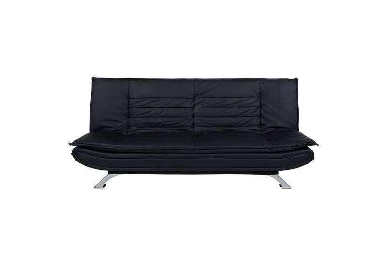 ebuy24 Schlafsofa Fanny Schlafsofa in Kunstleder schwarz. von ebuy24
