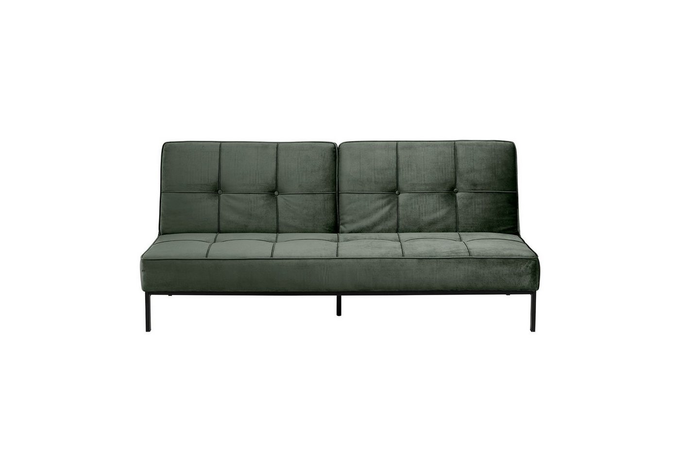 ebuy24 Schlafsofa Peyton Schlafsofa tannengrün, Metall schwarz. von ebuy24