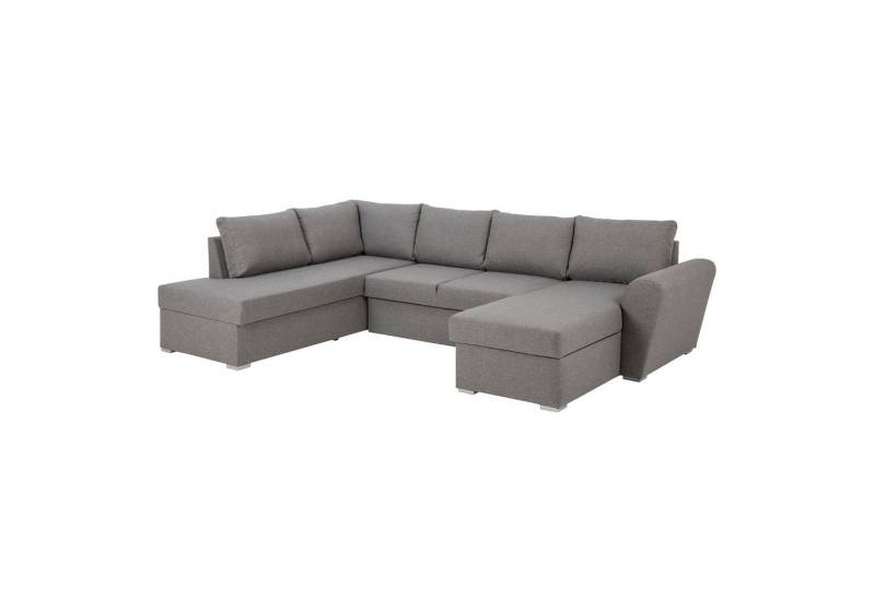 ebuy24 Schlafsofa Stan Schlafsofa Chaiselong rechts, lichtgrau. von ebuy24