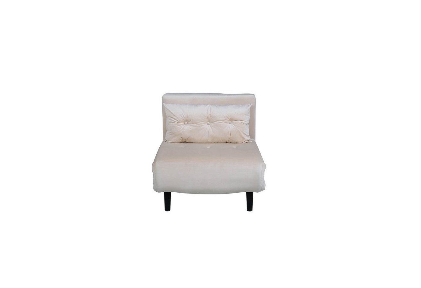 ebuy24 Schlafsofa Vicky Schlafsofa,Sessel Velour beige. von ebuy24