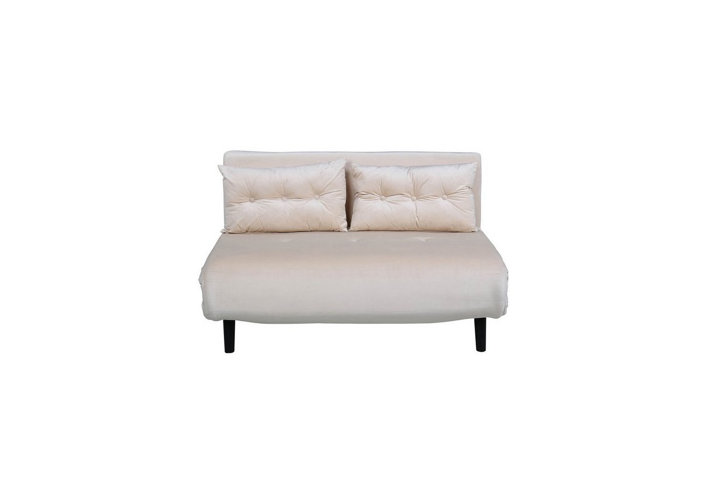 ebuy24 Schlafsofa Vicky Schlafsofa Velour beige. von ebuy24