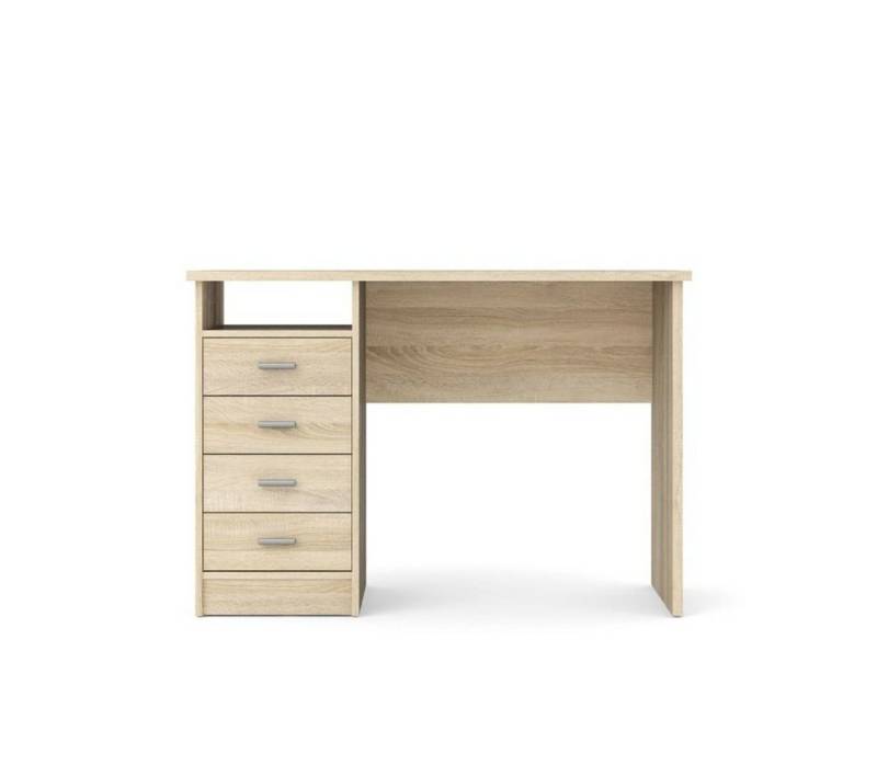 ebuy24 Schreibtisch Fula Schreibtisch 4 Schubladen Eiche Struktur. (1-St) von ebuy24