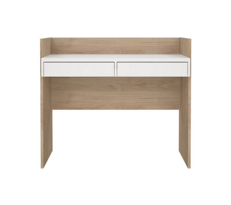 ebuy24 Schreibtisch FunctionPlus Schreibtisch 2 Schubladen Nussbaum de von ebuy24