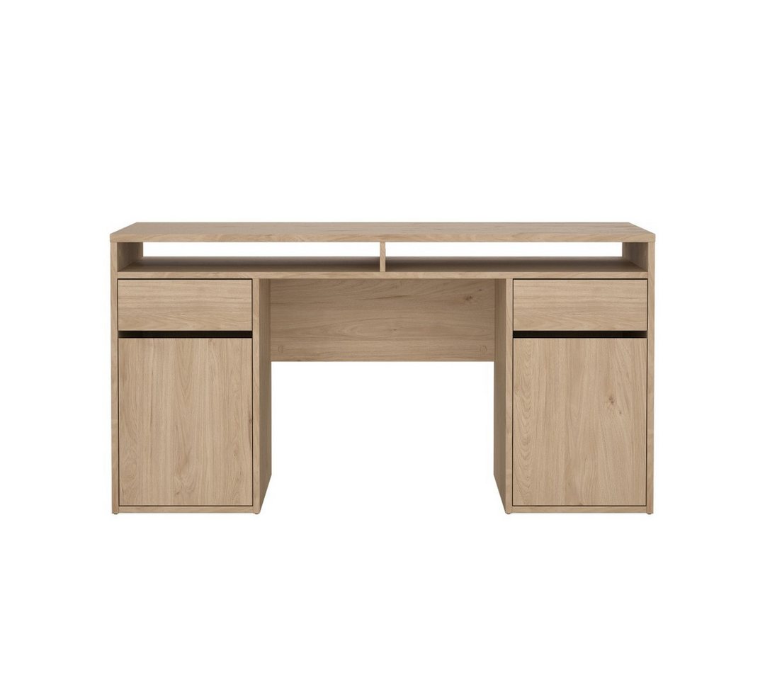 ebuy24 Schreibtisch FunctionPlus Schreibtisch 2 Türen 2 Schubladen Nus von ebuy24