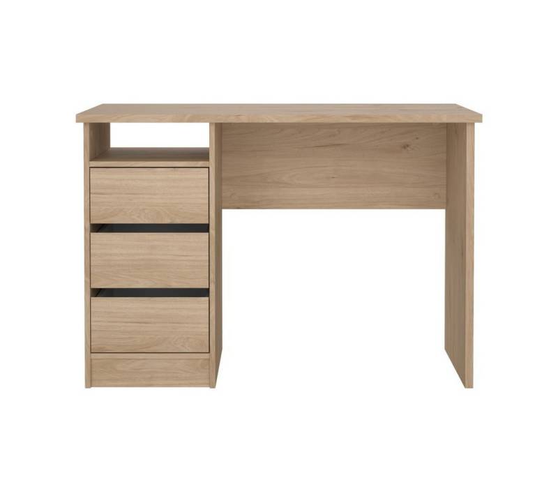 ebuy24 Schreibtisch FunctionPlus Schreibtisch 3 Schubladen Nussbaum de von ebuy24