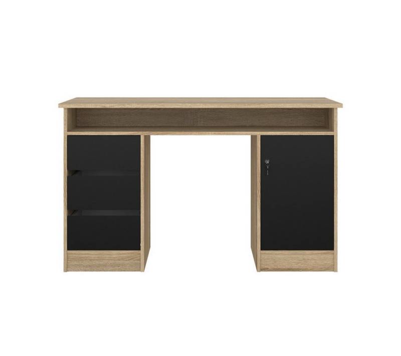 ebuy24 Schreibtisch FunctionPlus Schreibtisch mit Schloss 1 Tür 3 Schu von ebuy24
