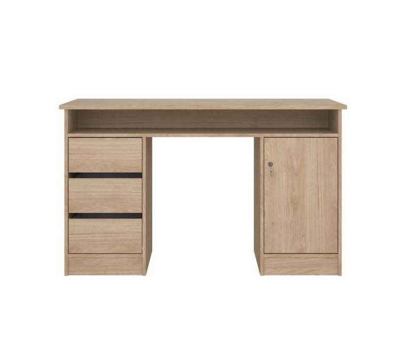 ebuy24 Schreibtisch FunctionPlus Schreibtisch mit Schloss 1 Tür 3 Schu von ebuy24