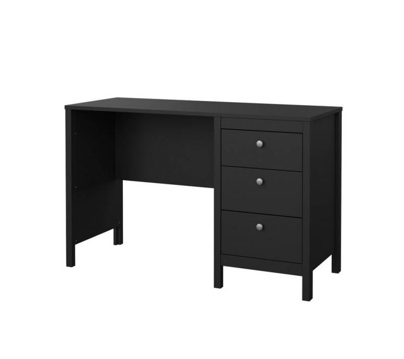 ebuy24 Schreibtisch Madrid Schreibtisch 3 Schubladen schwarz matt. von ebuy24