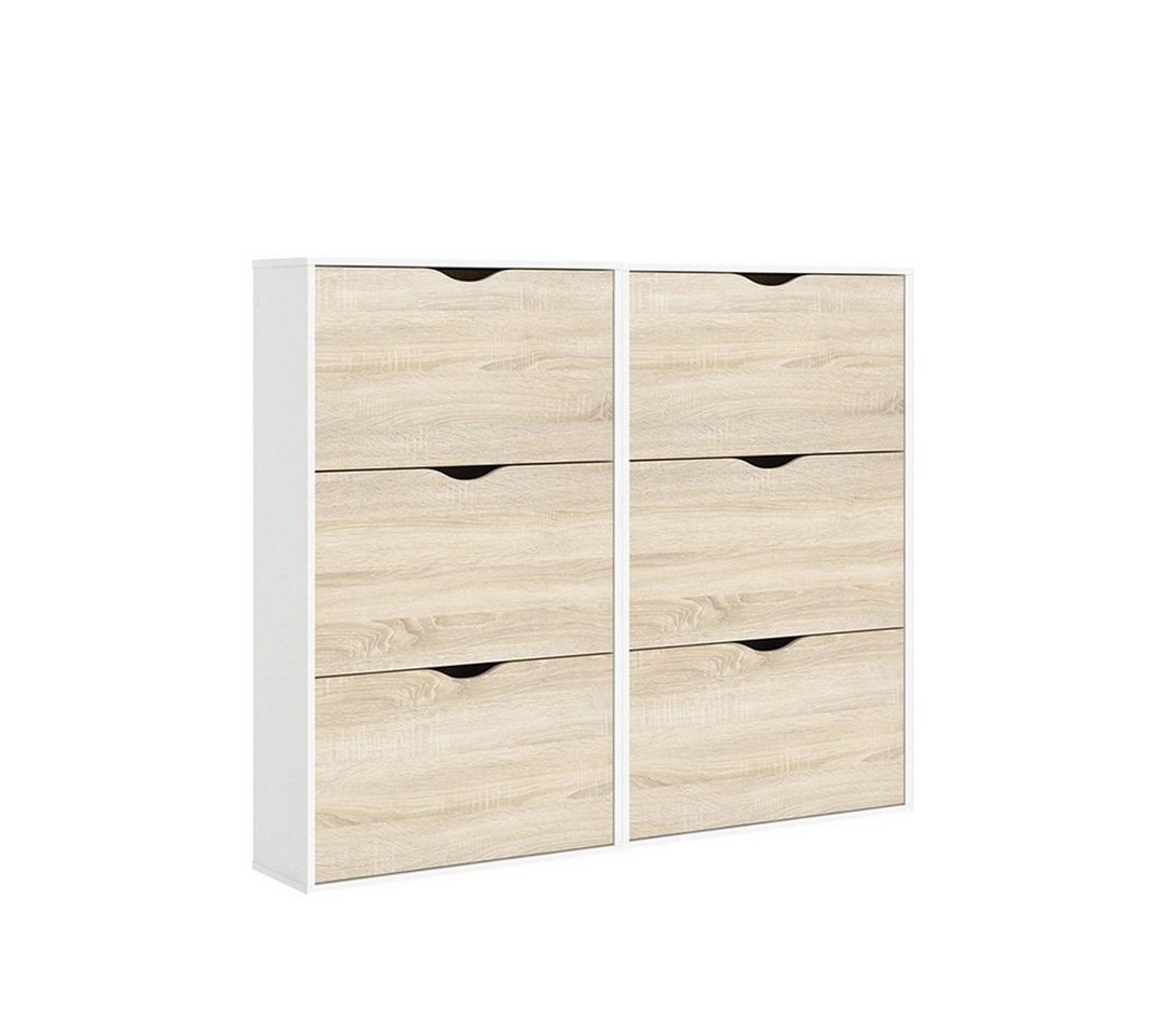 ebuy24 Schuhschrank Napoli Schuhschrank mit 6 Schubladen in weiss und ebuy24 Schuhschrank Napoli Schuhschrank mit 6 Schubladen in weiss und von ebuy24