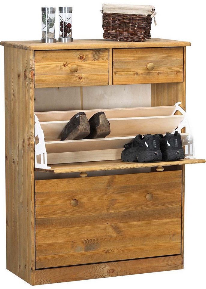 ebuy24 Schuhschrank Nelly Schuhschrank 2 Klaptüren 2 Schubladen Kiefer ebuy24 Schuhschrank Nelly Schuhschrank 2 Klaptüren 2 Schubladen Kiefer von ebuy24