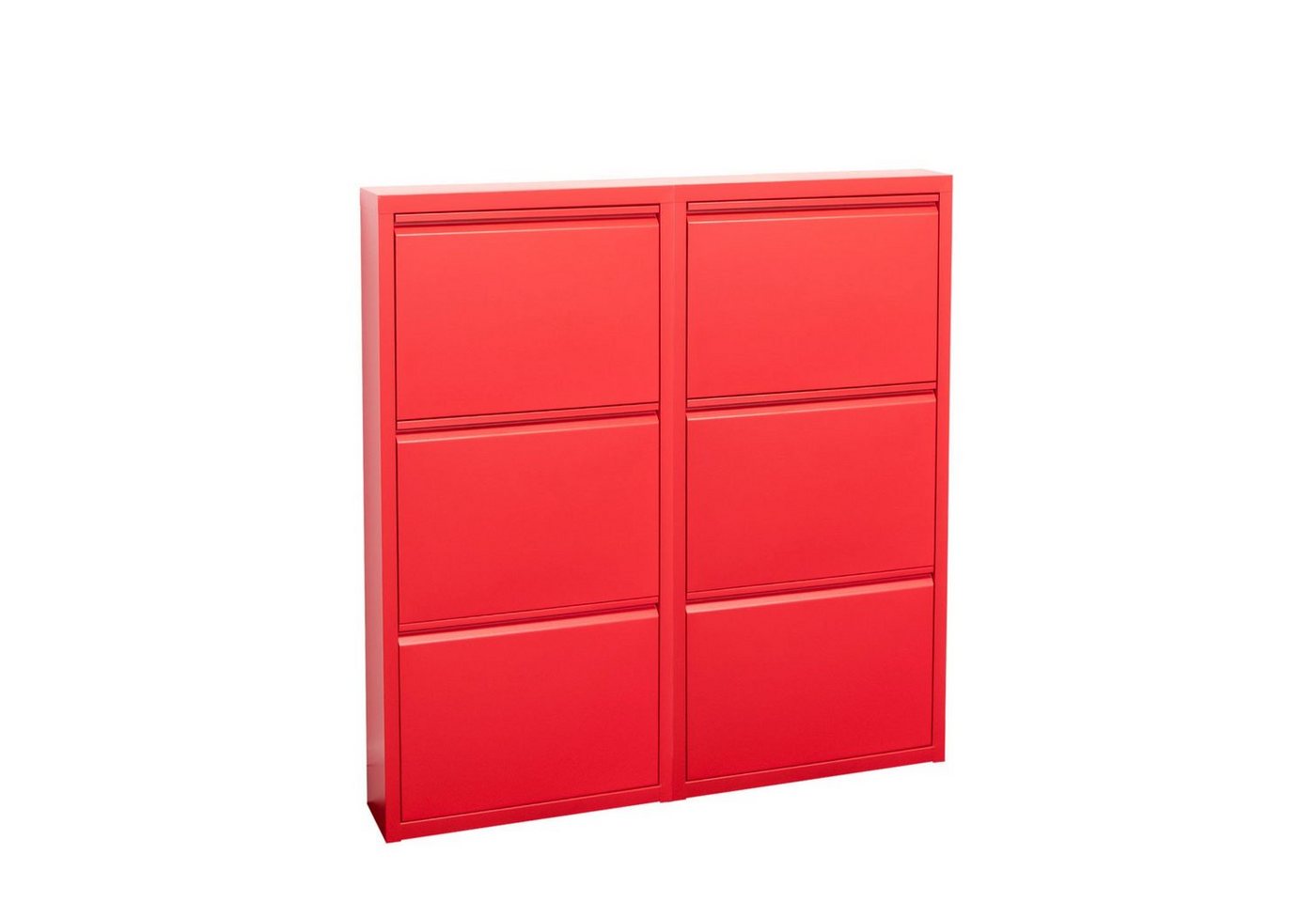 ebuy24 Schuhschrank Pisa Schuhschrank mit 6 Klappen/Türen in Metall ro ebuy24 Schuhschrank Pisa Schuhschrank mit 6 Klappen/Türen in Metall ro von ebuy24