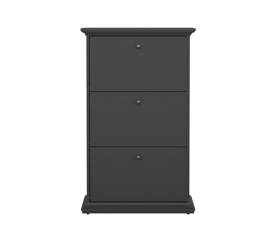 ebuy24 Schuhschrank Venedig Schuhschrank mit 3 Klappen matt grau. ebuy24 Schuhschrank Venedig Schuhschrank mit 3 Klappen matt grau. von ebuy24