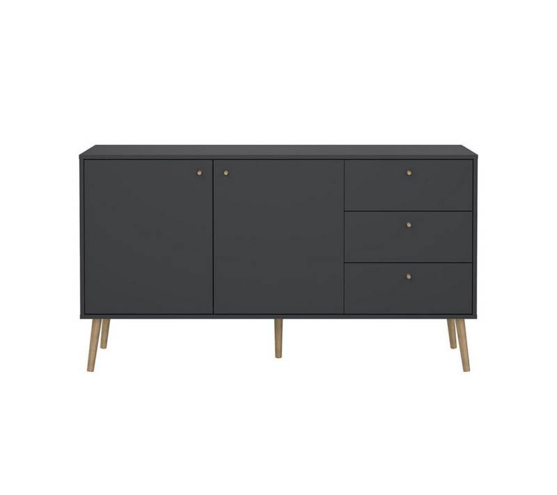 ebuy24 Sideboard Bodo Sideboard 2 Türen, 3 Schubladen matte grau. von ebuy24