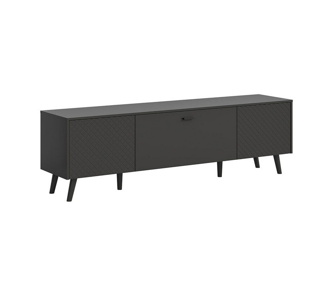 ebuy24 Sideboard Linea Sideboard 2 Türen 1 Klapptür matt grau. von ebuy24