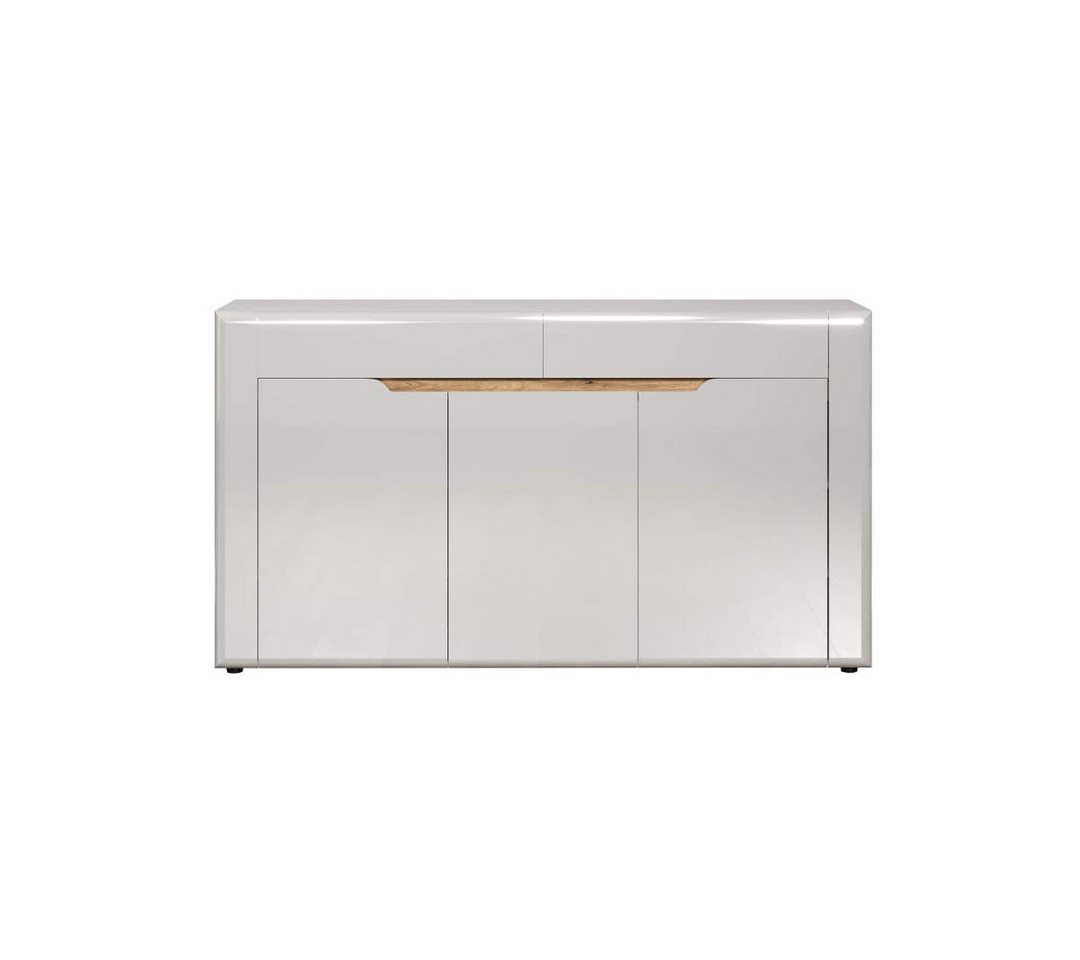 ebuy24 Sideboard Marlon Sideboard weiß Hochglanz. von ebuy24