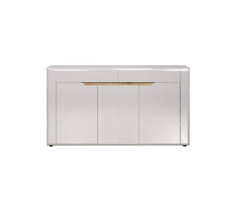 ebuy24 Sideboard Marlon Sideboard weiß Hochglanz. von ebuy24