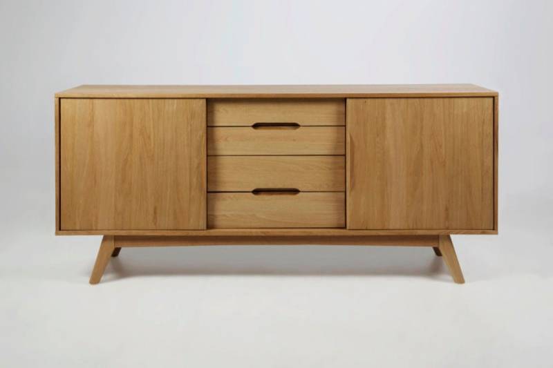 ebuy24 Sideboard Martha Anrichte mit 2 Türen und 4 Schubladen in Ei (1 St) von ebuy24