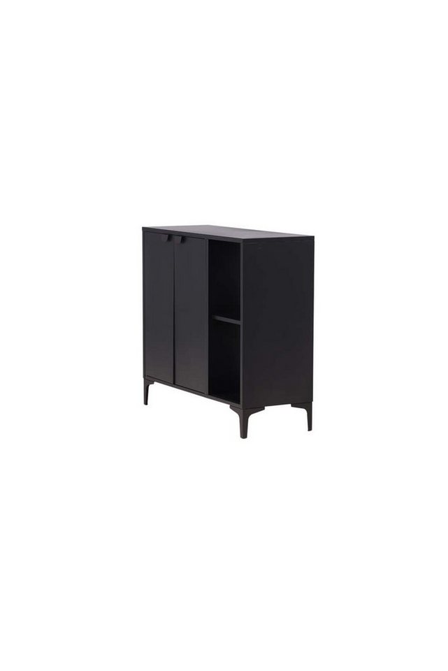 ebuy24 Sideboard Piring Sideboard 2 Türen 1 Ablage schwarz. von ebuy24