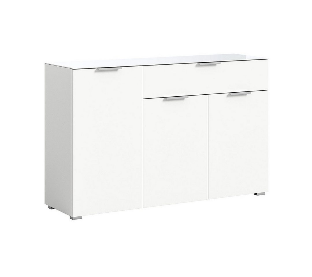 ebuy24 Sideboard Ray Sideboard 1 Schublade 3 Türen weiß. (3 St) von ebuy24