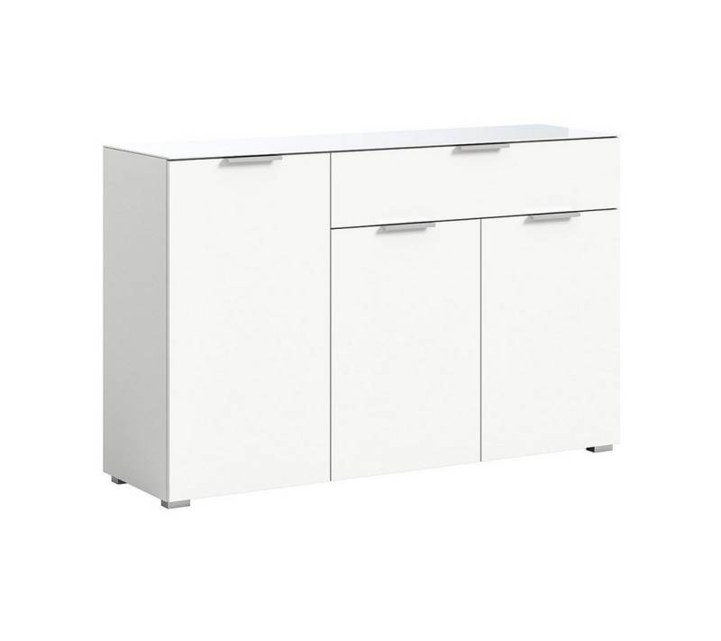 ebuy24 Sideboard Ray Sideboard 1 Schublade 3 Türen weiß. (3 St) von ebuy24