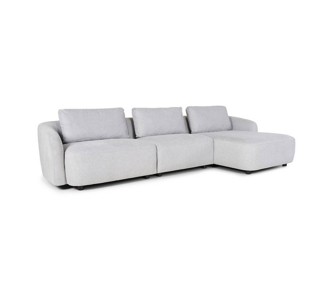 ebuy24 Sofa Bergen 2-Sitzer Sofa rechtsdrehend hellgrau. von ebuy24