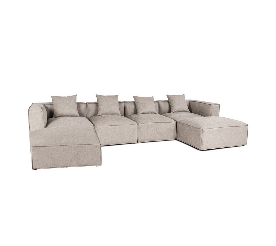 ebuy24 Sofa Box U-Sofa, 4 Dekokissen hellgrau. ebuy24 Sofa Box U-Sofa, 4 Dekokissen hellgrau. von ebuy24